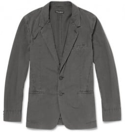 Dolce & Gabbana Washed Slim-fit Cotton Blazer