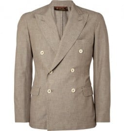 Loro Piana Unstructured Double-breasted Cotton Blazer