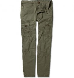 J Brand Denim Trooper Slim-fit Washed Cargo Trousers
