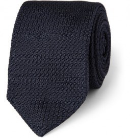 Drakes Slim Grenadine Silk Tie