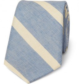 J.crew Slim Cotton And Linen-blend Tie