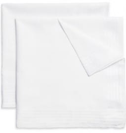 Brooks Brothers Set-of-six Hand-rolled Cotton Handkerchiefs
