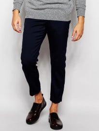 River Island Cuffed Trousers In Puppytooth