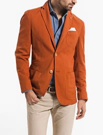 Dyed Cotton Blazer