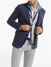 Hounds-tooth Check Blazer