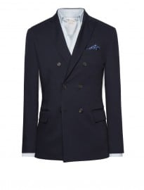 He By Mango Double-breasted Unstructured Blazer