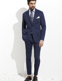 He By Mango Cotton Suit Blazer