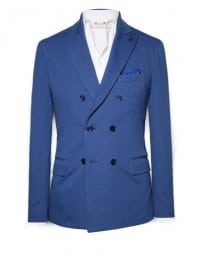 He By Mango Double-breasted Jersey Blazer