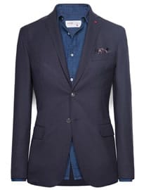 He By Mango Unstructured Wool-blend Blazer