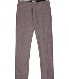 Reiss Belgravia T Oxford Weave Trousers Rose