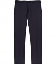 Reiss Fairline T Wool Mix Formal Trousers Navy
