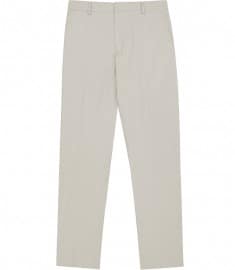 Reiss Miami T Patterned Tailored Trousers Stone