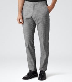 Reiss Seth Houndstooth Check Trousers