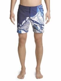 Bulldog Abu Dhabi Aerial Print Mid-length Swim Short