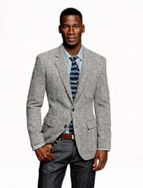 Ludlow Fielding Sportcoat In Birds-eye English Wool