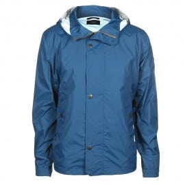 Paul Smith Jeans Mens Lightweight Waterproof Blue Hooded Jacket