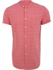 Burton Coral Ditsy Floral Printed Shirt