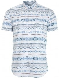 Burton White Short Sleeve Native Shirt