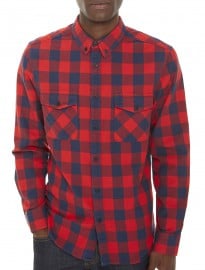 Burton Red & Navy Check Shirt
