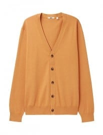 Uniqlo Men Cotton Nylon V-neck Cardigan