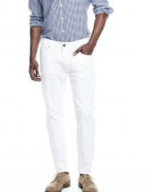 He By Mango Slim-fit White Alex Jeans