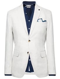 He By Mango Unstructured Linen Blazer