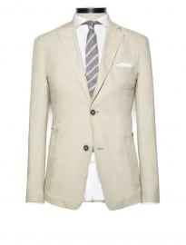 He By Mango Linen Cotton-blend Suit Blazer
