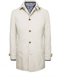 He By Mango Waterproof Cotton-blend Trench Coat