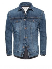 He By Mango Dark Wash Denim Jacket