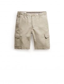 He By Mango Linen-blend Cargo Bermuda Shorts