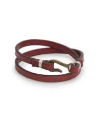 He By Mango Double Leather Bracelet