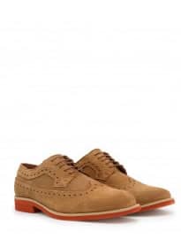 He By Mango Suede Brogue Blucher