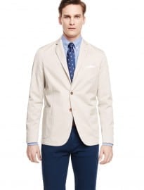He By Mango Unstructured Cotton Blazer