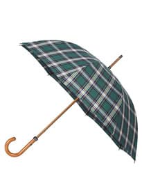 London Undercover Premium Premium Plaid Umbrella Green