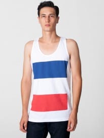 American Apparel Drapeau Français Print Fine Jersey Tank