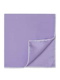 T.m.lewin Lilac Silk Pocket Square