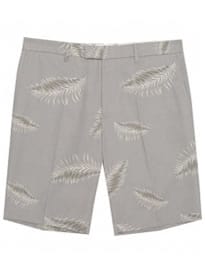 Reiss Jamaica Palm Print Shorts Blue