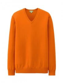 Uniqlo Men Extra Fine Merino V-neck Sweater