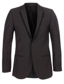 New Look Grey Contrast Piping Fitted Blazer