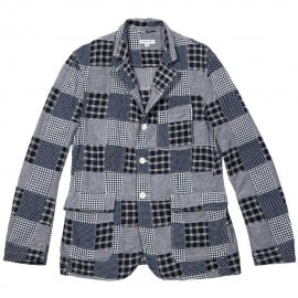 Engineered Garments Baker Jacket Navy Patchwork