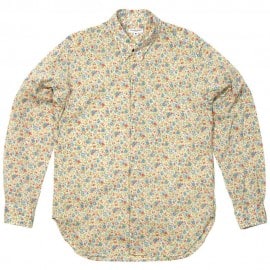 Engineered Garments Tab Collar Shirt Blue & Red Printed Floral