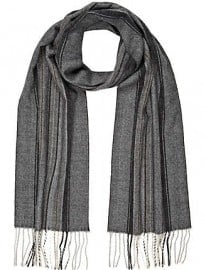 River Island Grey Herringbone Scarf
