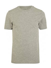 River Island Grey Marl Crew Neck T-shirt