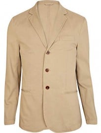 River Island Stone Lightweight Blazer