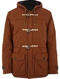 River Island Light Brown Casual Duffle Jacket