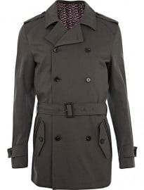 River Island Dark Grey Smart Mac Jacket