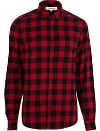 River Island Red Check Flannel Shirt