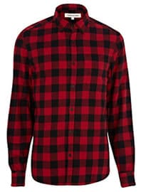 River Island Red Check Flannel Shirt