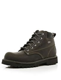 River Island Dark Grey Skechers Worker Boots