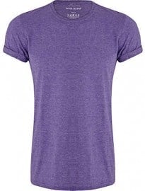 River Island Purple Marl Crew Neck T-shirt